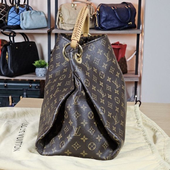LOUIS VUITTON ARTSY MM Authentic Monogram Tote Hobo LV Bag Shoulder Authentic LV - Picture 7 of 16